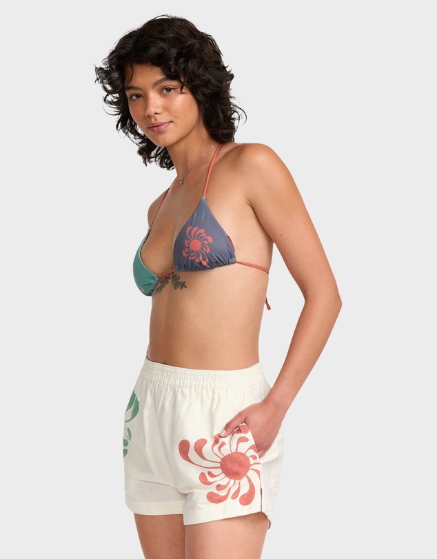 RVCA - Womens Lauryn Sawyer Elastic Waist Shorts