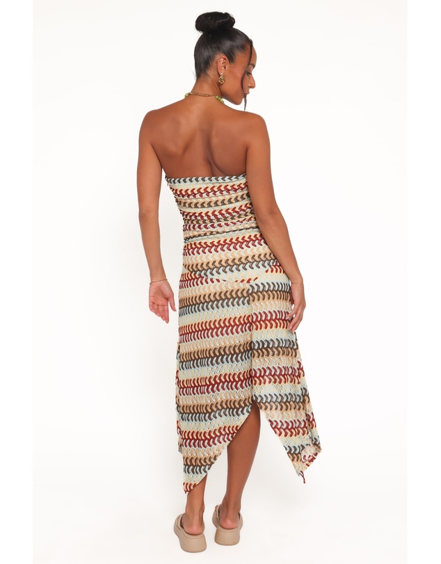 Petal & Pup - Navia Midi Dress - Multi Stripe
