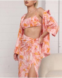Dazie - Sunset Boulevard Twist Midi Skirt