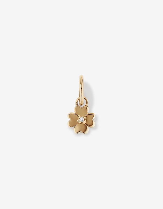 Michael Hill - Diamond Accent Four Leaf Clover Pendant in 10kt Yellow Gold