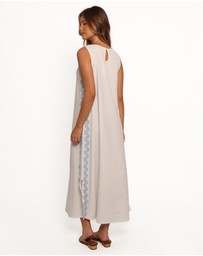 Petal & Pup - Lennie Midi Dress - Cream Blue