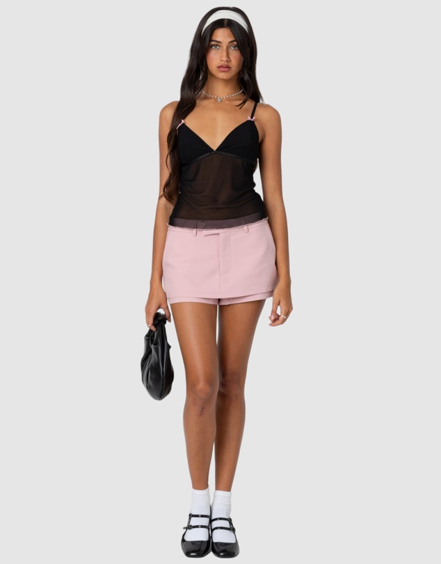 EDIKTED - Harriet Sheer Mesh Top