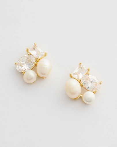Moira Hughes - The White Label - Nehemia Pearl Earrings