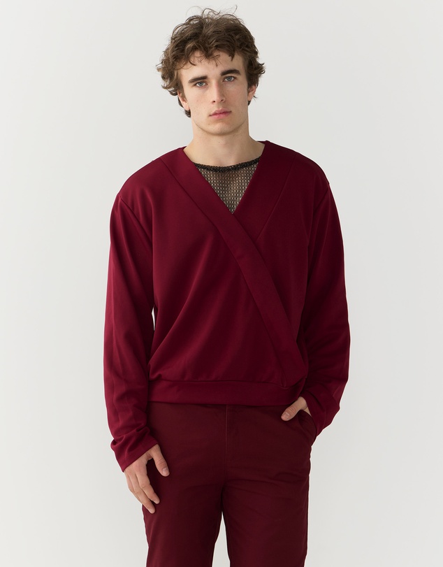 Justin Cassin - Harvey Crossover V-neck Top