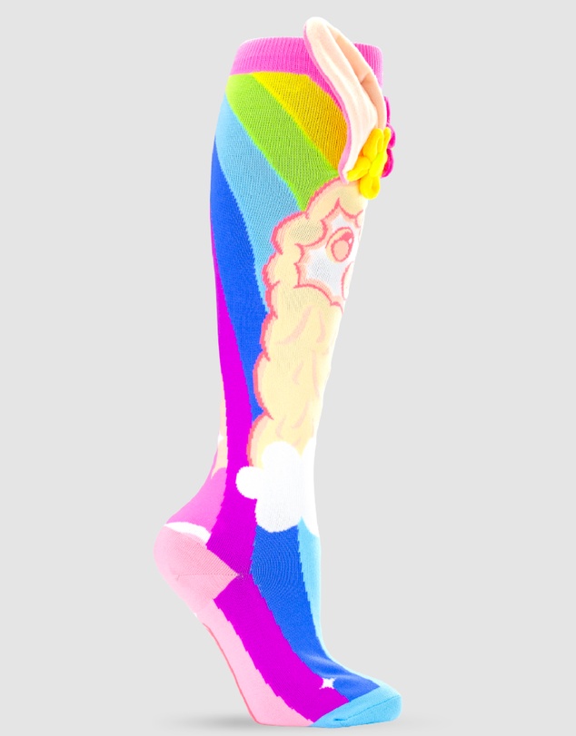Crazy Skates - Crazy Socks Llama Flowers Knee-High Socks