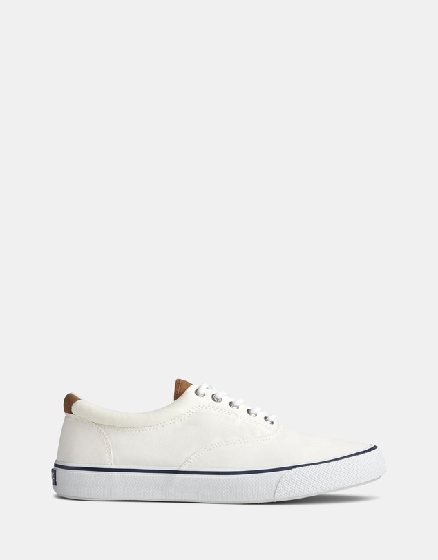 Sperry - Striper II Canvas Medium White- Men's