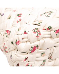 Pre-Loved by Azura Reborn - Pre-Loved Small Floral Printed Leather Intrecciato Kalimero Bucket Bag