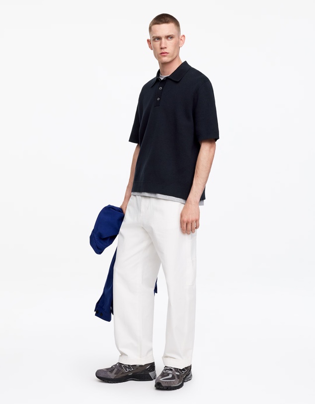 ARKET - Fine-Knit Polo Shirt