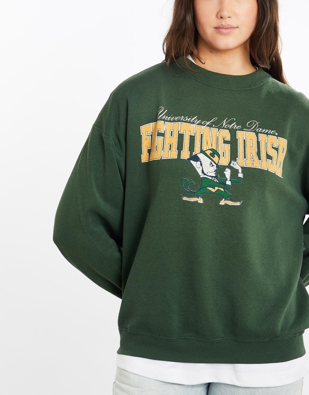 Vintage by The Real Deal - Pre Loved - Vintage 90s NCAA Notre Dame Fighting Irish Sweatshirt