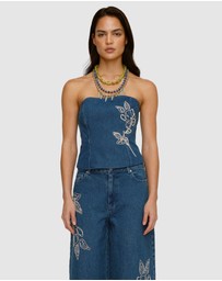 The Wolf Gang - Wynn Denim Bustier