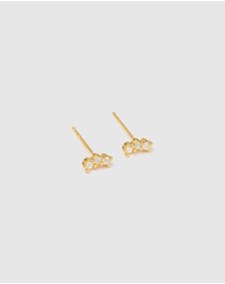 Kirstin Ash - Contour Topaz Studs