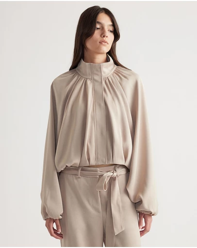 Decjuba - Stella Satin Bubble Jacket