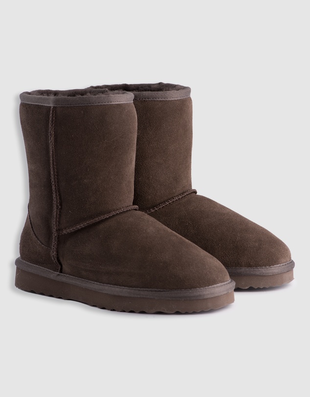 AusWooli Ugg Boots - Bronte Mid Calf Zip-Up Sheepskin Boot