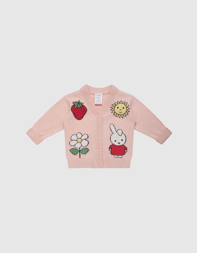 Kynd Baby - Miffy Knit Cardigan in Soft Pink