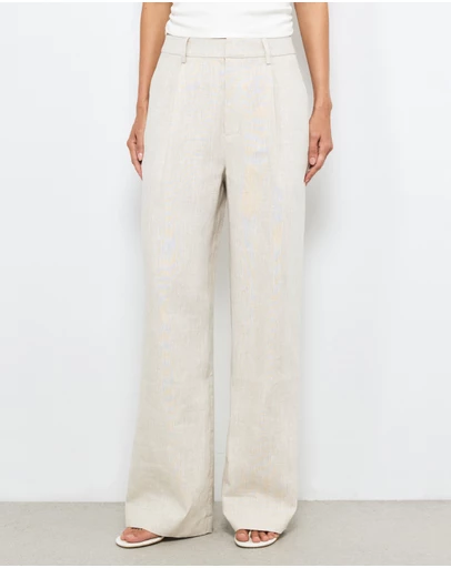 AERE - Straight Leg Linen Pants