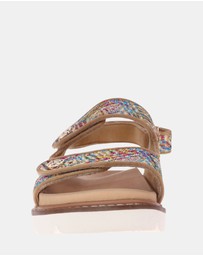 Mia Vita - Dakota Slingback Sandal - Multi Raffia