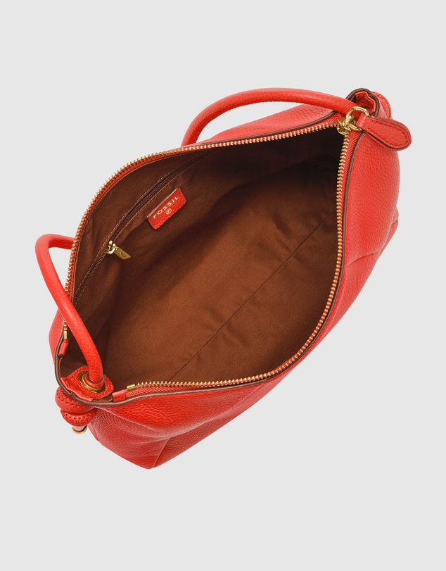 Fossil - Willa Red Leather Shoulder Bag