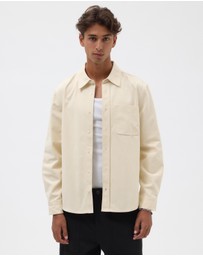 AERE - Brushed Organic Cotton Overshirt