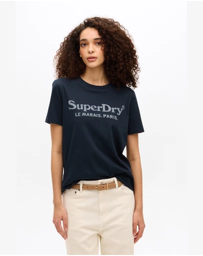 Superdry - Venue Metallic Graphic Tee