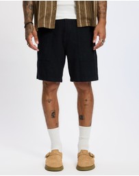 Rhythm - Worn Path Textured Linen Shorts