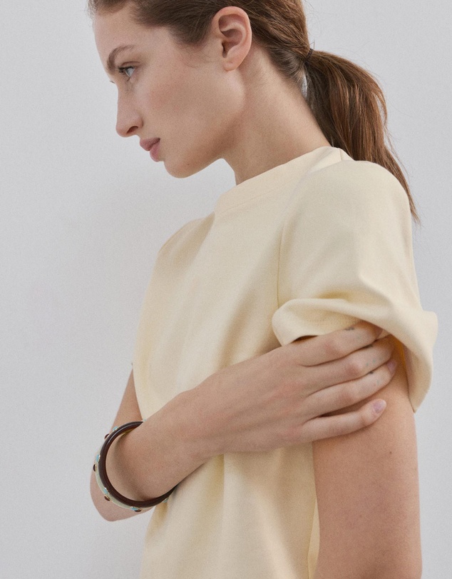 M.N.G - Short-Sleeved Cotton T-Shirt