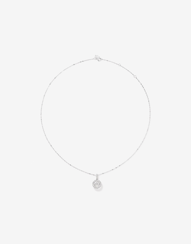 Michael Hill - Lume Lab Round Pendant with 1.00 Carat TW of Laboratory-Grown Diamonds in 10kt White Gold