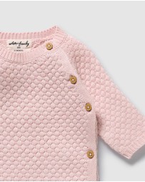 Wilson & Frenchy - Organic Knitted Bauble Kimono Cardigan - Babies