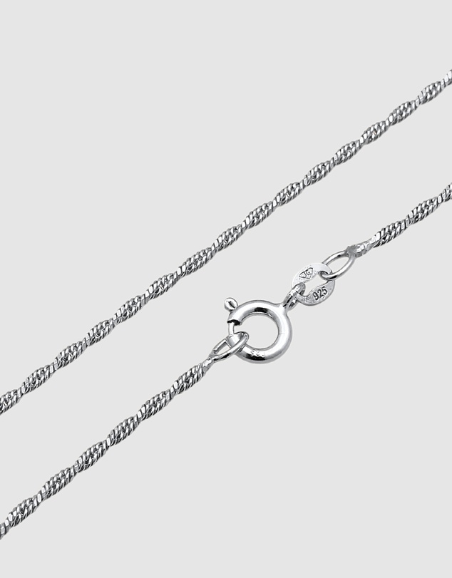 Kuzzoi - ICONIC EXCLUSIVE - Classic Rope Chain Necklace in 925 Sterling Silver