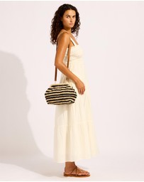 Seafolly - Raffia Stripe Pouch Bag