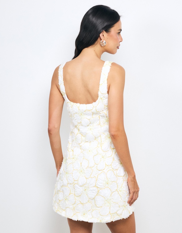 AERE - Loe Sequin Flower Mini Dress