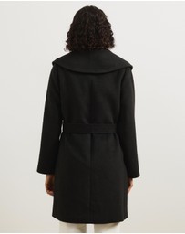 Atmos&Here - Dune Wool Blend Shawl Collar Coat