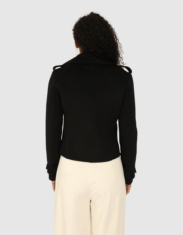 Belle & Bloom - Better Off Military Peacoat - Black