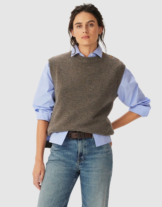 R.M.Williams - Davidson Merino Sleeveless Knit Vest