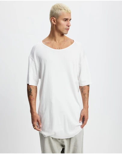 Surrounded By Ghosts - The Arsenic Relaxed Rib Knit Long Tail T-Shirt