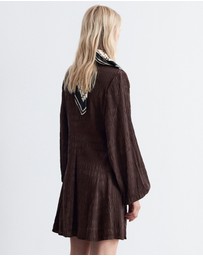 & Other Stories - Smocked Balloon-Sleeve Mini Dress