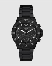 Emporio Armani - Black Chronograph Watch