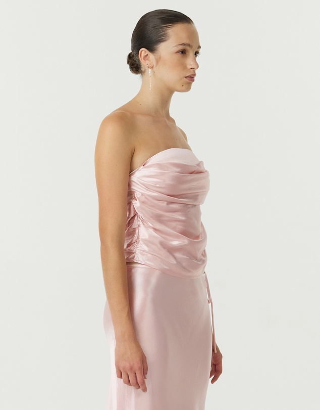Third Form - Satin Drape Bustier
