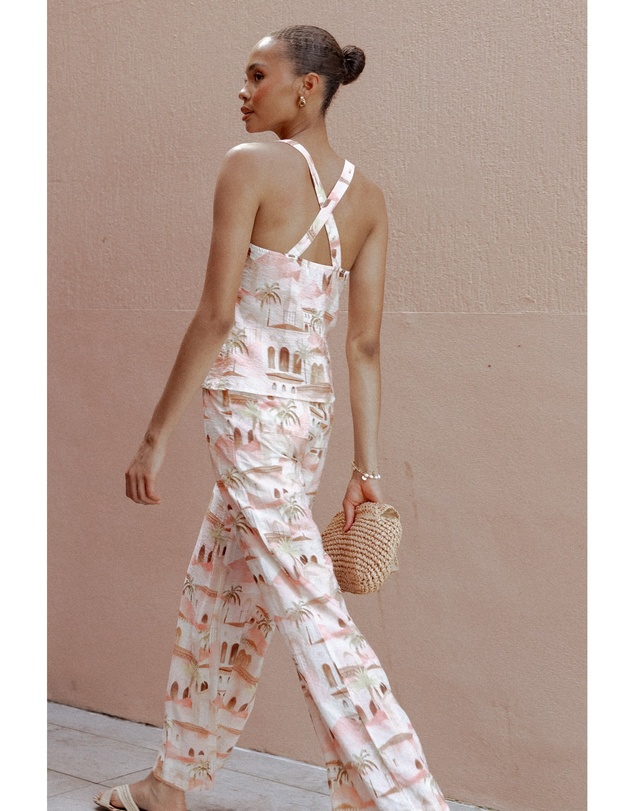 Petal & Pup - Devina Pants - Tan Print