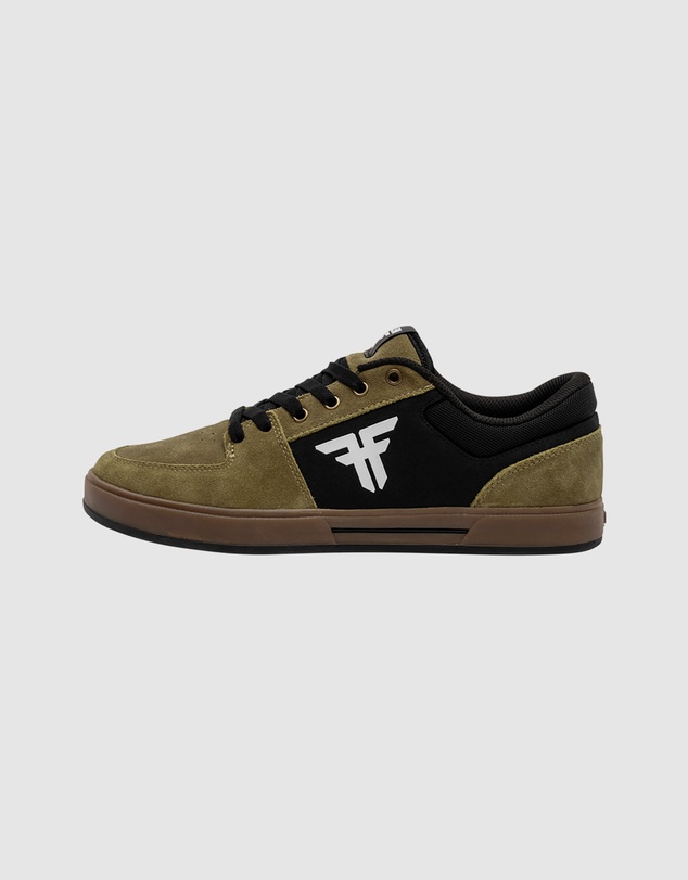 Fallen Footwear - Fallen Footwear Men Patriot Gum Skateboarding Shoess Olive/Black