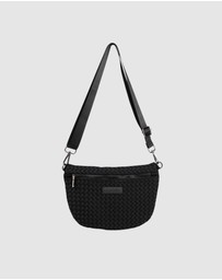 Chuchka - Woven Neoprene Belt Bag Black