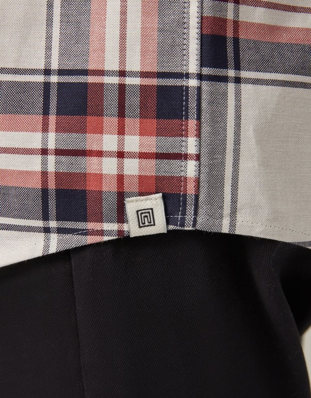 NEXT - Stretch Oxford Check Short Sleeve Shirt