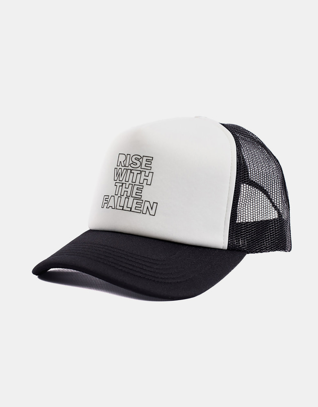 Fallen Footwear - Fallen Footwear Rwtf Hat Flat Visor Printed Logo - White/Black