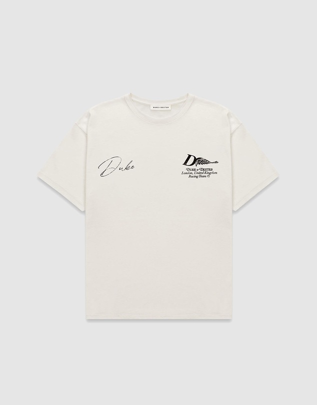 Duke + Dexter - DR Sketch Helmet Vintage White T-shirt