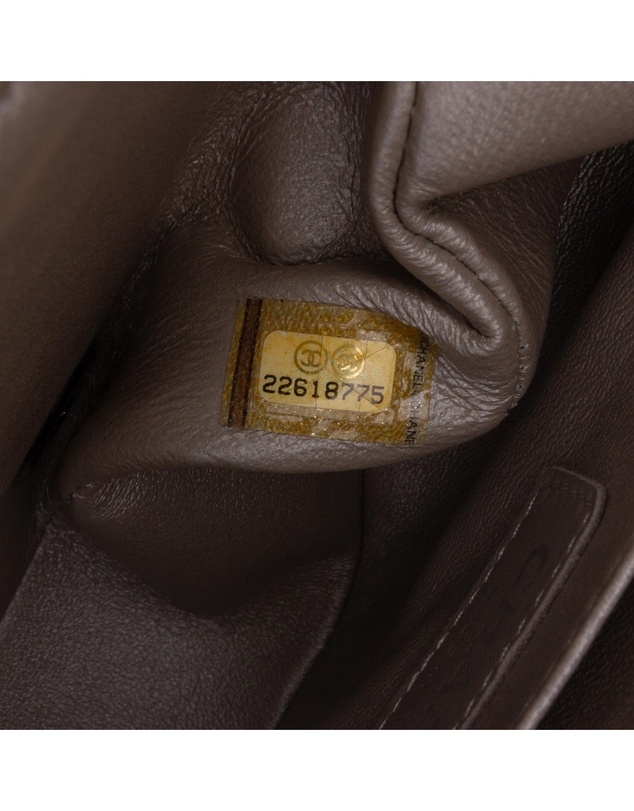 Pre-Loved by Azura Reborn - Pre-Loved Mini Square Classic Chevron Iridescent Calfskin Single Flap