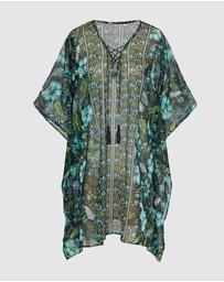 Miraclesuit Swimwear  - Florica Sheer Chiffon Caftan Beach Cover Up