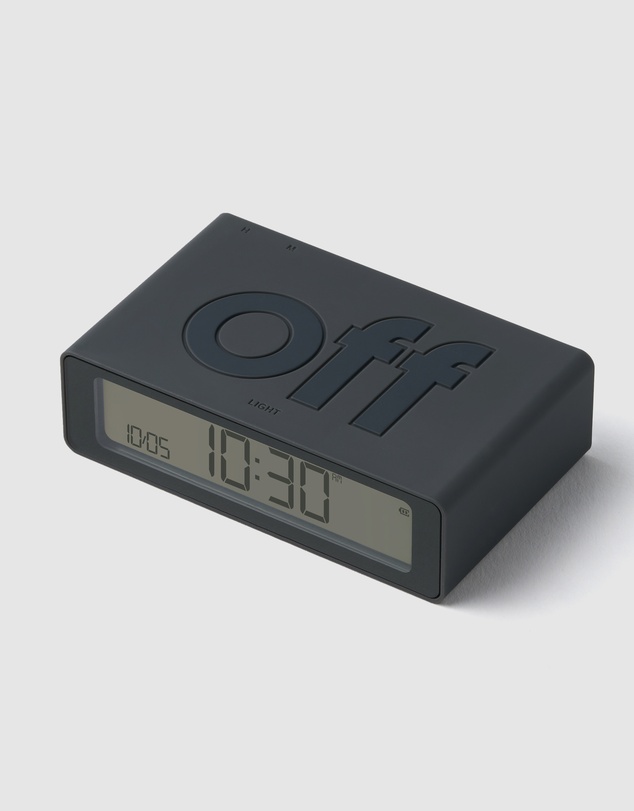 Lexon - Lexon Flip Mini Reversible Alarm Clock - Grey