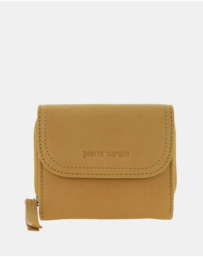 Pierre Cardin - Pierre Cardin Ladies Leather Tri-Fold Tab Wallet
