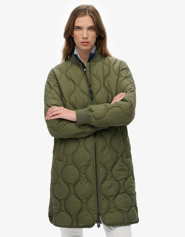 Superdry - Long Quilted Liner Jacket