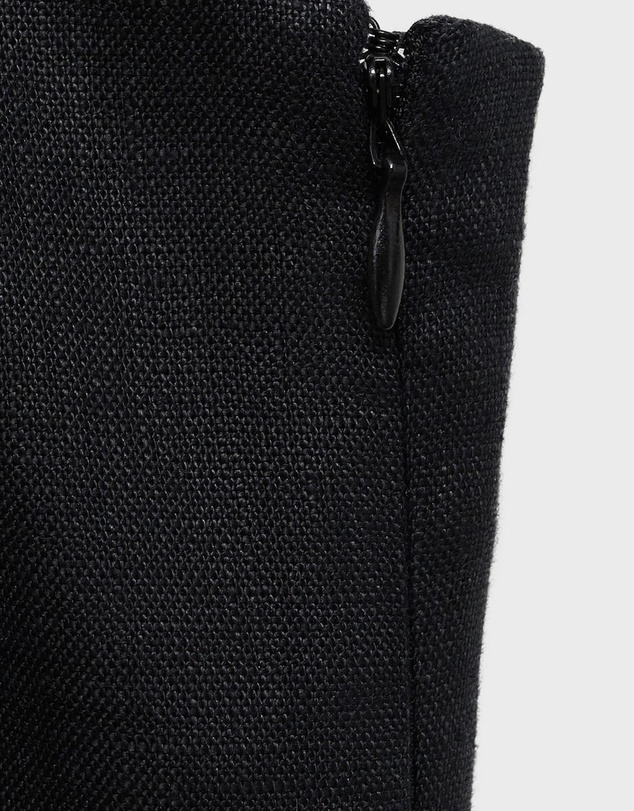 M.N.G - Nickie Bow Linen-Blend Dress