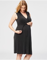 Cake Maternity - Malt Nursing Wrap Dress